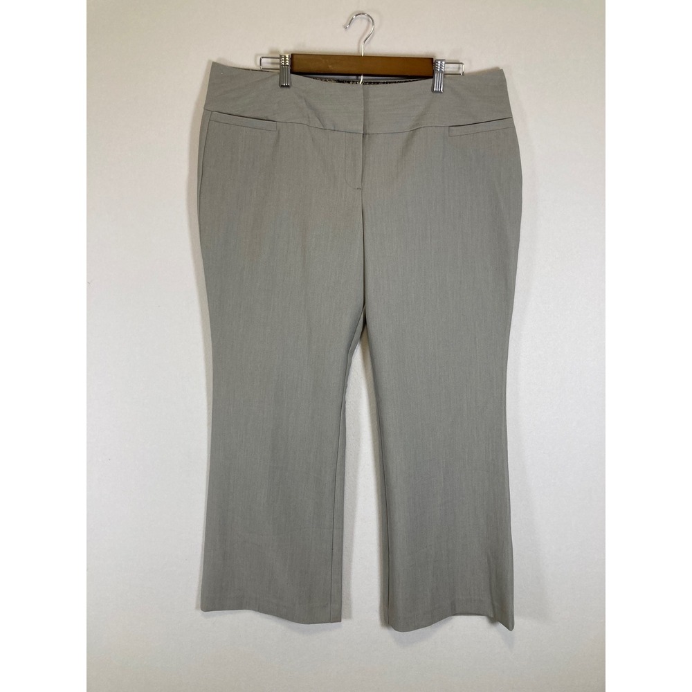 Officecore Metaphor Womens 14S Grey Modern Fit Bootcut Dress Pants Professional